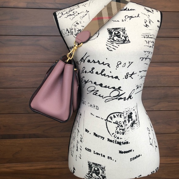 BURBERRY Small Buckle Leather Crossbody - Picture 2 of 5